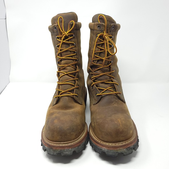 Red‎ Wing 2219 Logger Max Waterproof Vibram Sole Leather Work Boots Mens 9D